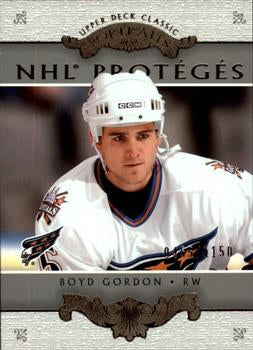 #187 Boyd Gordon - Washington Capitals - 2003-04 Upper Deck Classic Portraits Hockey