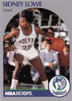 #187 Sidney Lowe - Minnesota Timberwolves - 1990-91 Hoops Basketball