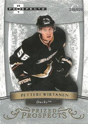 #187 Petteri Wirtanen - Anaheim Ducks - 2007-08 Fleer Hot Prospects Hockey