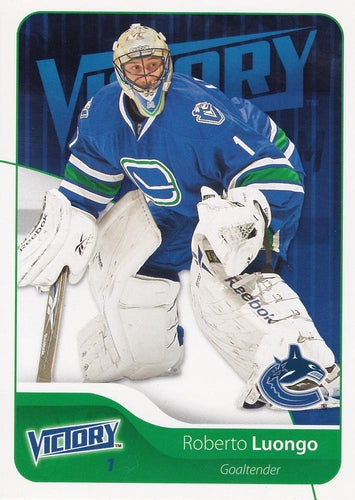 #187 Roberto Luongo - Vancouver Canucks - 2011-12 Upper Deck Victory Hockey