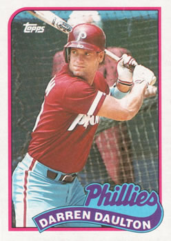 #187 Darren Daulton - Philadelphia Phillies - 1989 Topps Baseball