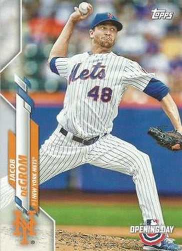 #187 Jacob deGrom - New York Mets - 2020 Topps Opening Day Baseball