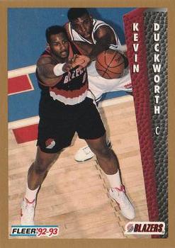 #187 Kevin Duckworth - Portland Trail Blazers - 1992-93 Fleer Basketball