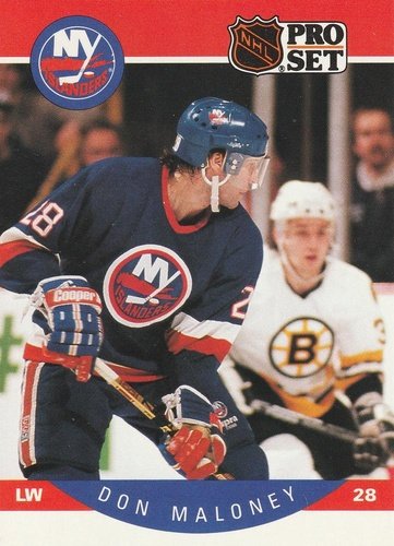#187 Don Maloney - New York Islanders - 1990-91 Pro Set Hockey