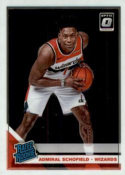 #187 Admiral Schofield - Washington Wizards - 2019-20 Donruss Optic Basketball