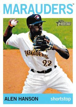 #187 Alen Hanson - Bradenton Marauders - 2013 Topps Heritage Minor League Baseball