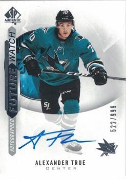 #187 Alexander True - San Jose Sharks - 2020-21 SP Authentic Hockey