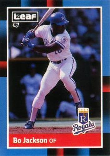 #187 Bo Jackson - Kansas City Royals - 1988 Leaf Baseball