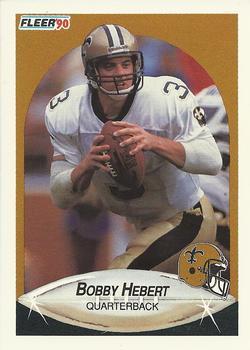 #187 Bobby Hebert - New Orleans Saints - 1990 Fleer Football