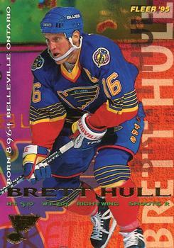 #187 Brett Hull - St. Louis Blues - 1994-95 Fleer Hockey