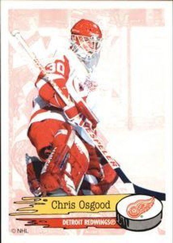 #187 Chris Osgood - Detroit Red Wings - 1995-96 Panini Hockey Stickers