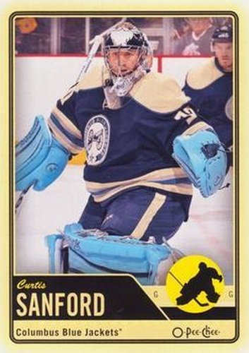 #187 Curtis Sanford - Columbus Blue Jackets - 2012-13 O-Pee-Chee Hockey