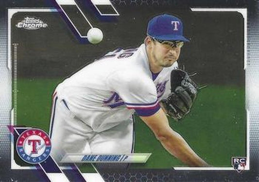 #187 Dane Dunning - Texas Rangers - 2021 Topps Chrome Baseball