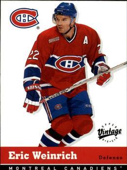 #187 Eric Weinrich - Montreal Canadiens - 2000-01 Upper Deck Vintage Hockey