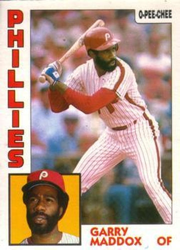 #187 Garry Maddox - Philadelphia Phillies - 1984 O-Pee-Chee Baseball