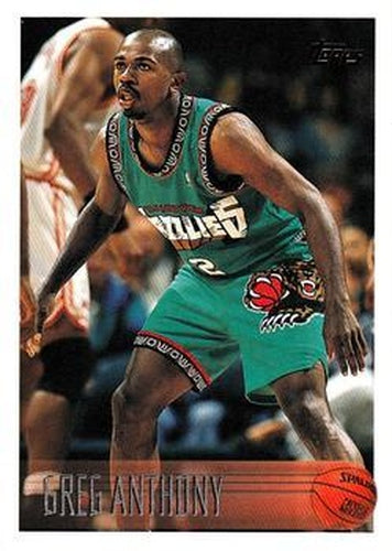 #187 Greg Anthony - Vancouver Grizzlies - 1996-97 Topps Basketball