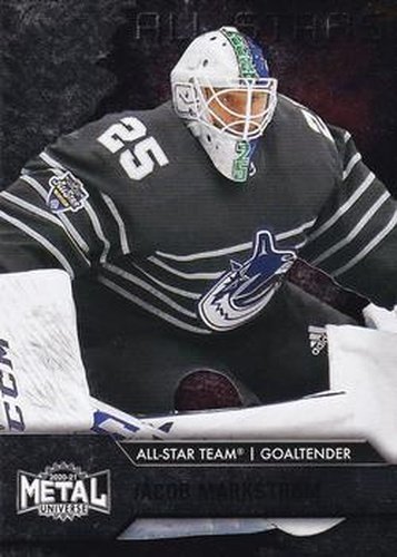 #187 Jacob Markstrom - Vancouver Canucks - 2020-21 Skybox Metal Universe Hockey
