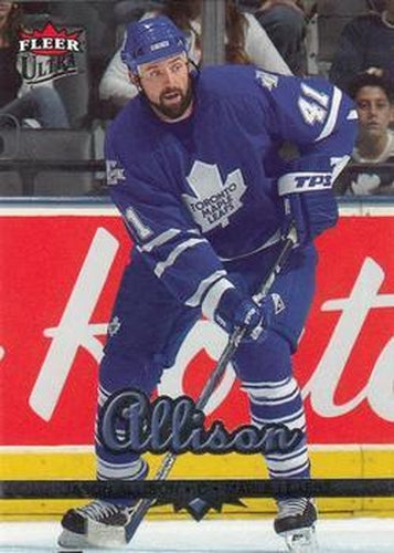 #187 Jason Allison - Toronto Maple Leafs - 2005-06 Ultra Hockey