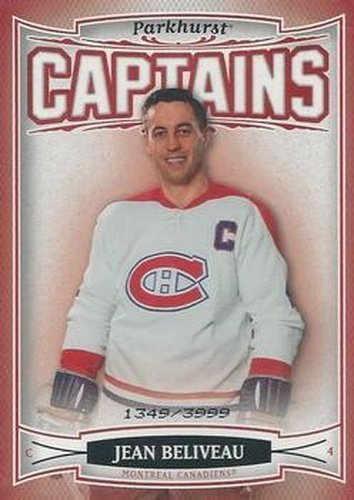 #187 Jean Beliveau - Montreal Canadiens - 2006-07 Parkhurst Hockey