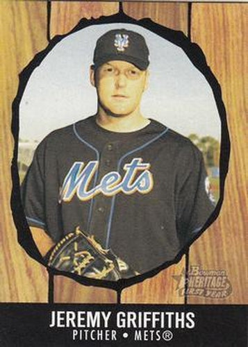 #187 Jeremy Griffiths - New York Mets - 2003 Bowman Heritage Baseball