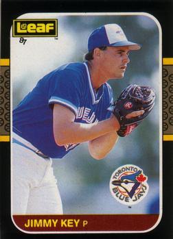 #187 Jimmy Key - Toronto Blue Jays - 1987 Leaf Baseball