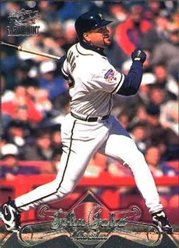 #187 John Jaha - Milwaukee Brewers - 1998 Pacific Paramount Baseball