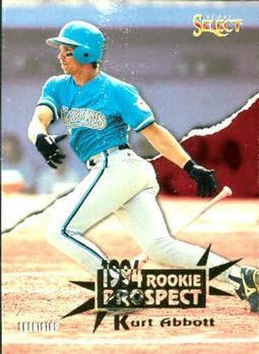 #187 Kurt Abbott - Florida Marlins - 1994 Select Baseball