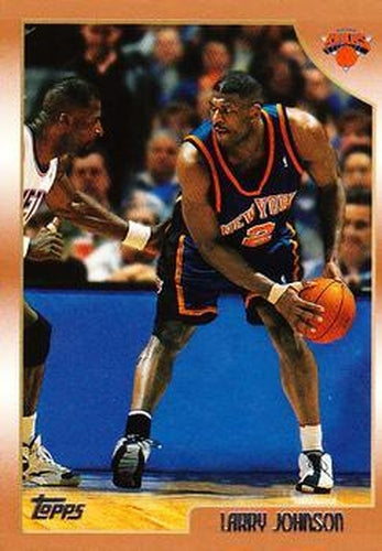 #187 Larry Johnson - New York Knicks - 1998-99 Topps Basketball