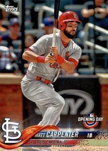 #187 Matt Carpenter - St. Louis Cardinals - 2018 Topps Opening Day Baseball