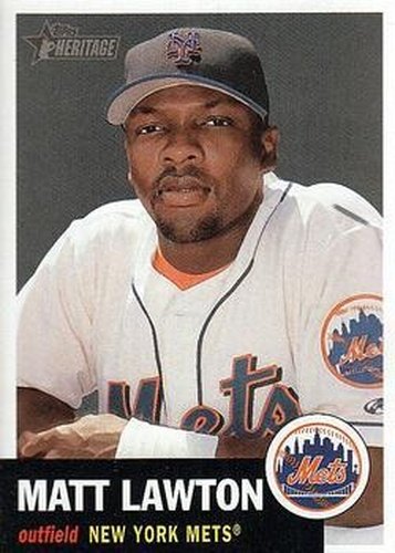 #187 Matt Lawton - New York Mets - 2002 Topps Heritage Baseball