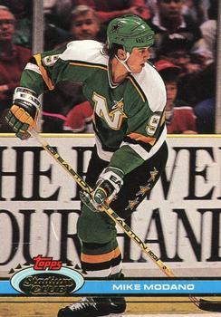 #187 Mike Modano - Minnesota North Stars - 1991-92 Stadium Club Hockey