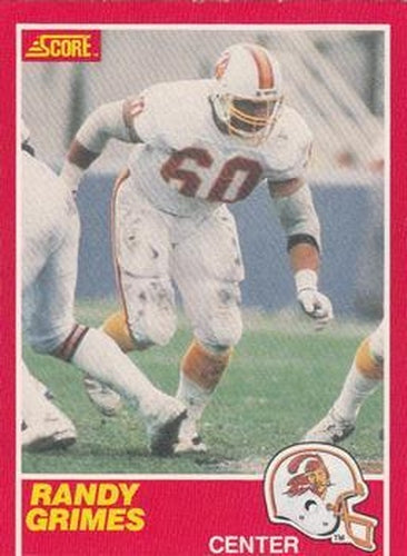 #187 Randy Grimes - Tampa Bay Buccaneers - 1989 Score Football