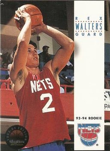 #187 Rex Walters - New Jersey Nets - 1993-94 SkyBox Premium Basketball