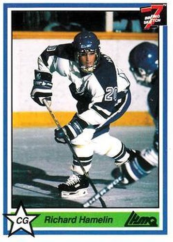 #187 Richard Hamelin - Shawinigan Cataractes - 1990-91 7th Inning Sketch QMJHL Hockey