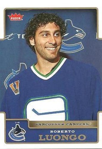 #187 Roberto Luongo - Vancouver Canucks - 2006-07 Fleer Hockey