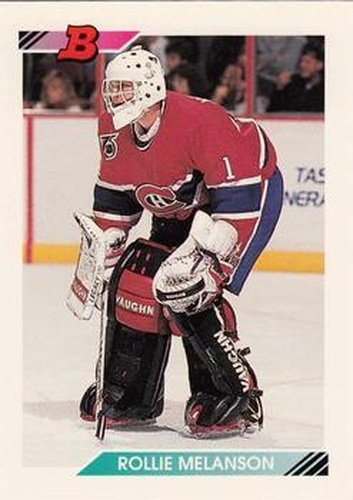 #187 Rollie Melanson - Montreal Canadiens - 1992-93 Bowman Hockey