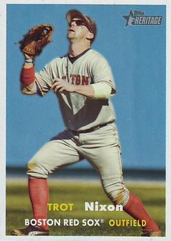 #187 Trot Nixon - Boston Red Sox - 2006 Topps Heritage Baseball