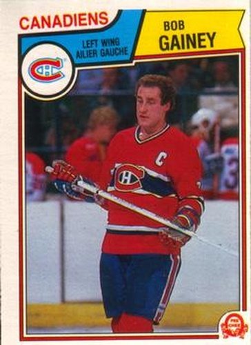 #187 Bob Gainey - Montreal Canadiens - 1983-84 O-Pee-Chee Hockey