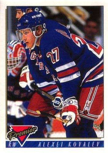 #187 Alexei Kovalev - New York Rangers - 1993-94 O-Pee-Chee Premier Hockey