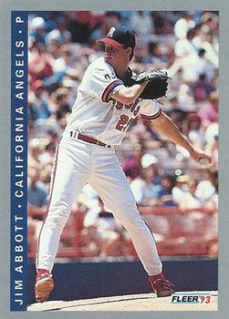 #187 Jim Abbott - California Angels - 1993 Fleer Baseball