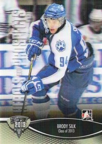 #187 Brody Silk - Sudbury Wolves - 2012-13 In The Game Heroes and Prospects Hockey