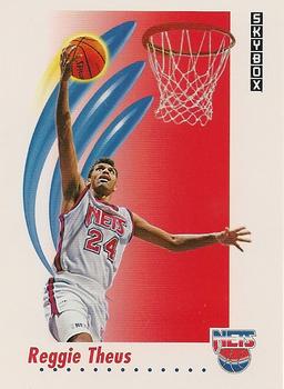 #187 Reggie Theus - New Jersey Nets - 1991-92 SkyBox Basketball