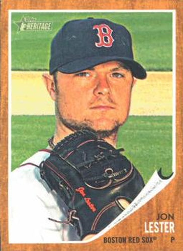 #187 Jon Lester - Boston Red Sox - 2011 Topps Heritage Baseball