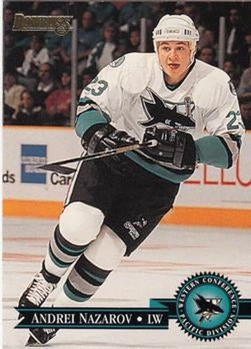 #187 Andrei Nazarov - San Jose Sharks - 1995-96 Donruss Hockey