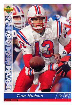 #187 Tommy Hodson - New England Patriots - 1993 Upper Deck Football