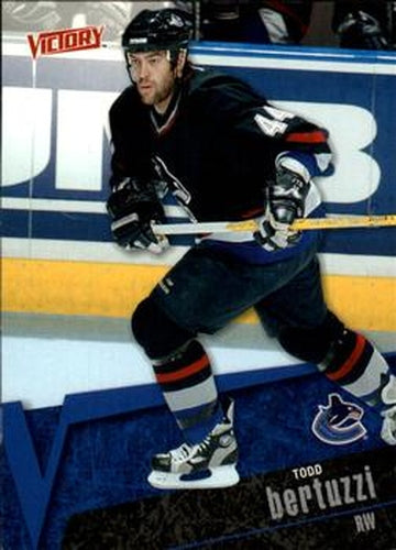 #187 Todd Bertuzzi - Vancouver Canucks - 2003-04 Upper Deck Victory Hockey