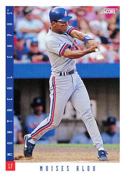 #187 Moises Alou - Montreal Expos - 1993 Score Baseball