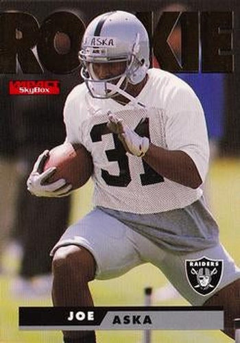 #188 Joe Aska - Oakland Raiders - 1995 SkyBox Impact Football