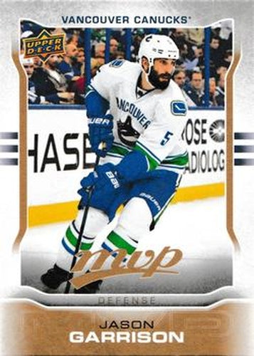 #188 Jason Garrison - Vancouver Canucks - 2014-15 Upper Deck MVP Hockey