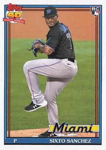 #188 Sixto Sanchez - Miami Marlins - 2021 Topps Archives Baseball